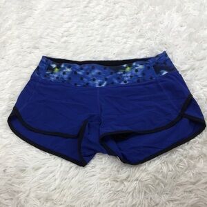Lululemon Run: Speed Short Sapphire Blue Washi Weave Angel Wing